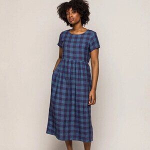 Pyne & Smith XXL Dress No. 17 Brixham Check Linen Full Length